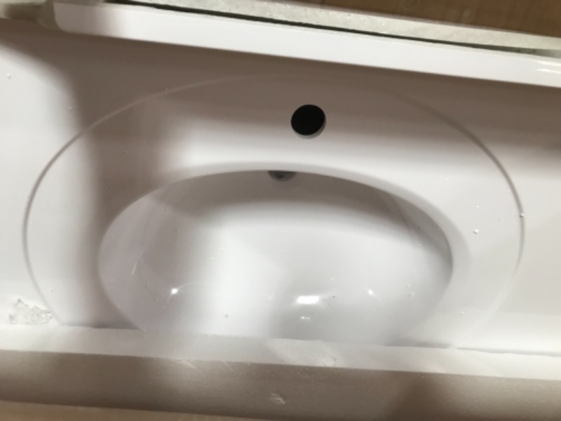 Photo 2 of  Integrated Oval Bowl, Reinforced Packaging, Solid White/Centerset sink