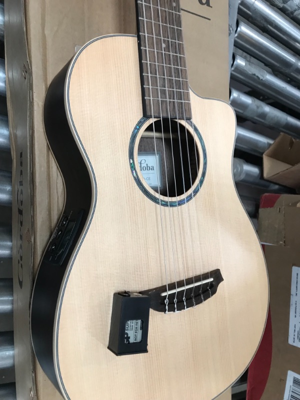 Photo 4 of Cordoba Mini II EB-CE, Spruce Ebony, Small Body, Acoustic-Electric Cutaway Guitar