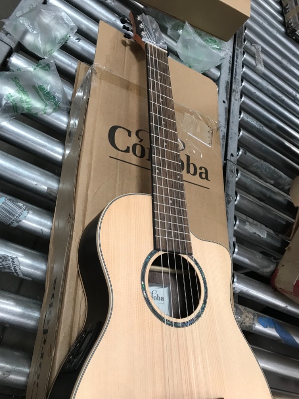 Photo 3 of Cordoba Mini II EB-CE, Spruce Ebony, Small Body, Acoustic-Electric Cutaway Guitar