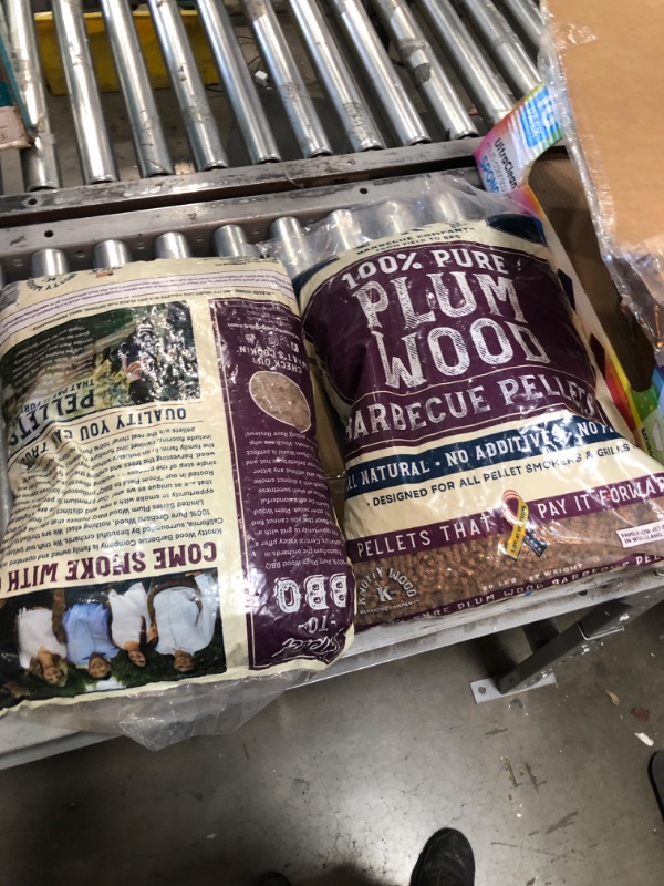 Photo 2 of ***BOX OF 2***  KNOTTY WOOD BARBECUE COMPANY 100% Pure Plum Wood BBQ Pellets from Makers of the Only Almond Wood Pellets
