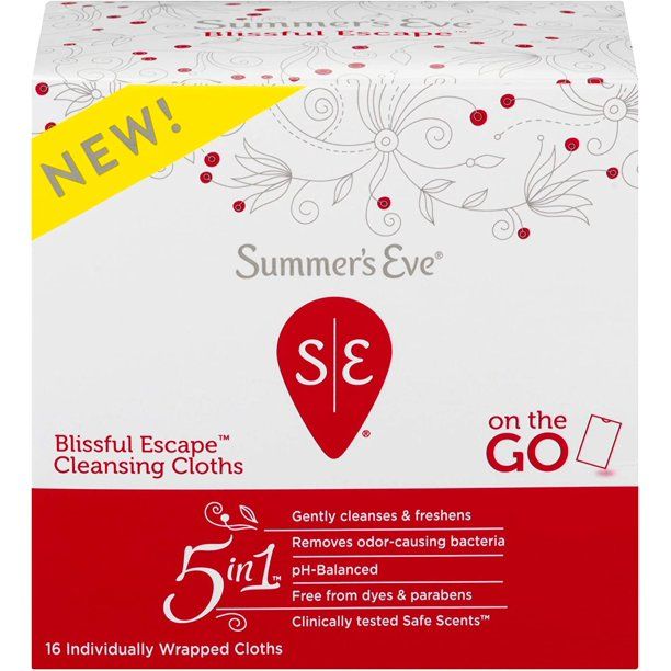 Photo 1 of *** BOX OF 12 ***Summer's Eve Blissful Escape Feminine Cleaning Cloths, 16 Each
