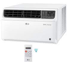 Photo 1 of 18,000 BTU 230/208-Volt Dual Inverter Smart Window Air Conditioner LW1817IVSM with WiFi and Remote in White