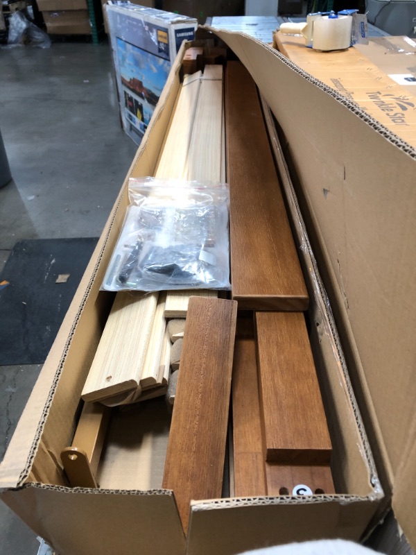 Photo 3 of **MISSING PARTS** Mellow Naturalista Classic - 12 Inch Solid Wood Platform Bed with Wooden Slats, No Box Spring Needed, Easy Assembly, Queen, Natural Pine 59.5 x 79.5 x 12 inches
