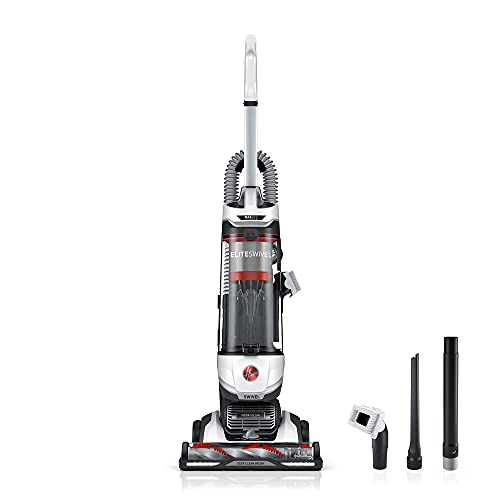 Photo 1 of Hoover MAXLife Elite Swivel Upright Bagless Vacuum Cleaner with HEPA Media Filtration, for Carpet and Hard Floors, UH75150, White
