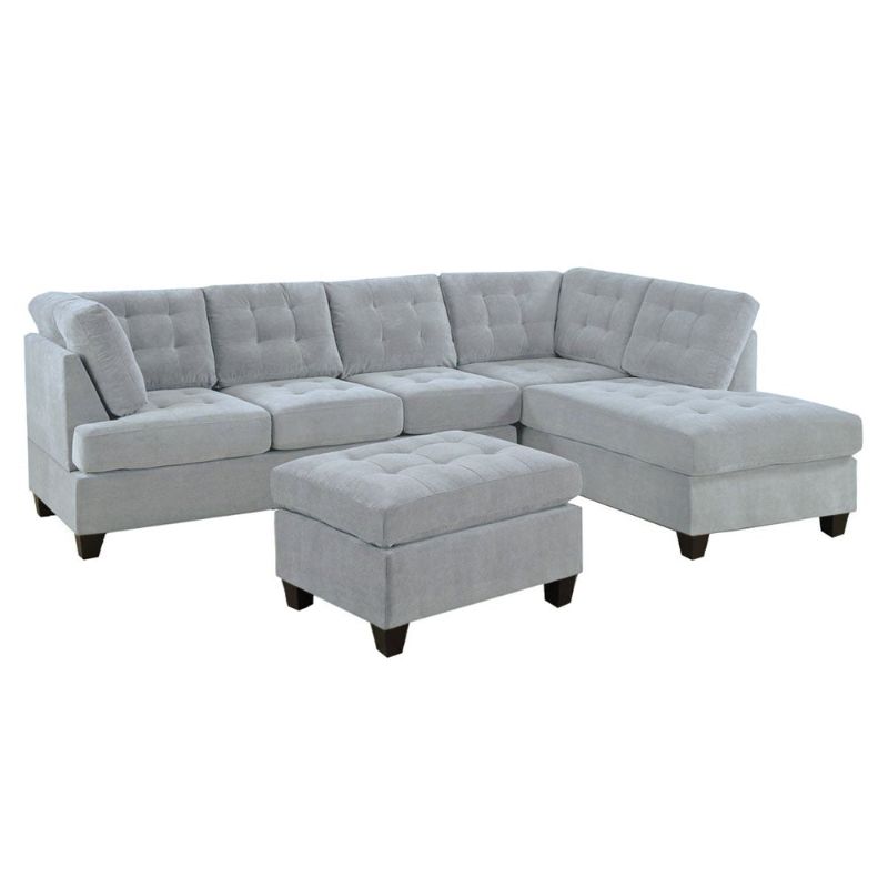 Photo 1 of *INCOMPLETE* 1 CLASSIC 3-PIECE SECTIONAL AND OTTOMAN SET BOX 2/4
