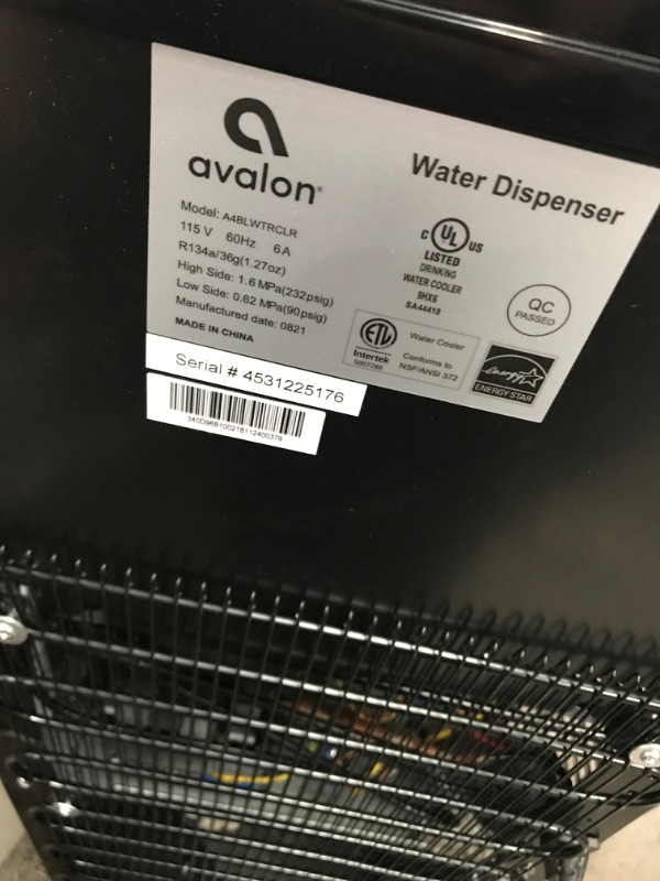 Photo 3 of Avalon Bottom Load Water Cooler 3 Temp, Stainless/Black
