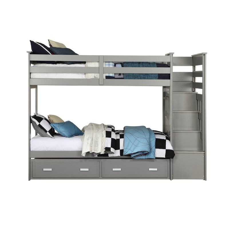 Photo 1 of (Similar To Photo) Twin Full Bunk Bed With Trundle - Gray