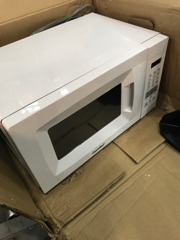 Photo 2 of ***PARTS ONLY***COMFEE' EM720CPL-PM Countertop Microwave Oven with Sound On/Off, ECO Mode and Easy One-Touch Buttons, 0.7 Cu Ft/700W, Pearl White
