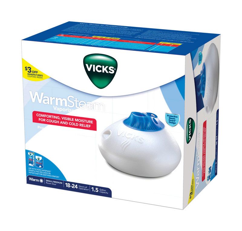 Photo 1 of Vicks Warm Steam Vaporizer for Cold and Flu Relief 1 5 Gallon Capacity V150 Each by Vicks
