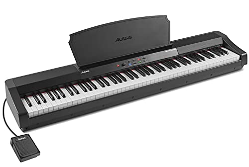 Photo 1 of Alesis Recital Grand - 88 Key Digital Piano with Full Size Graded Hammer Action Weighted Keys, Multi-Sampled Sounds, 50W Speakers, FX and 128 Polyphon
