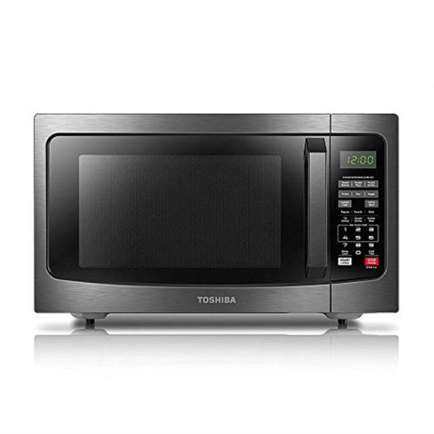 Photo 1 of Toshiba EM131A5C-BS Microwave Oven with Smart Sensor, Easy Clean Interior, ECO Mode and Sound on/Off, 1.2 Cu.ft, 1100W, Black Stainless Steel
