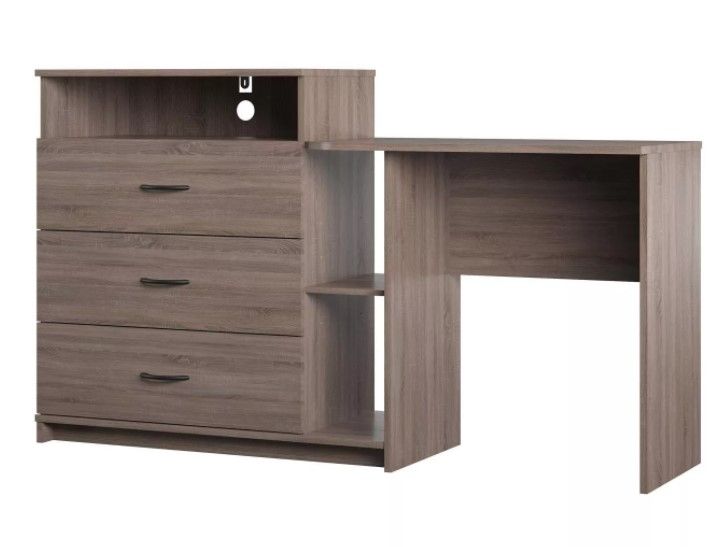 Photo 1 of 3 in 1 Media Dresser and Desk Combo