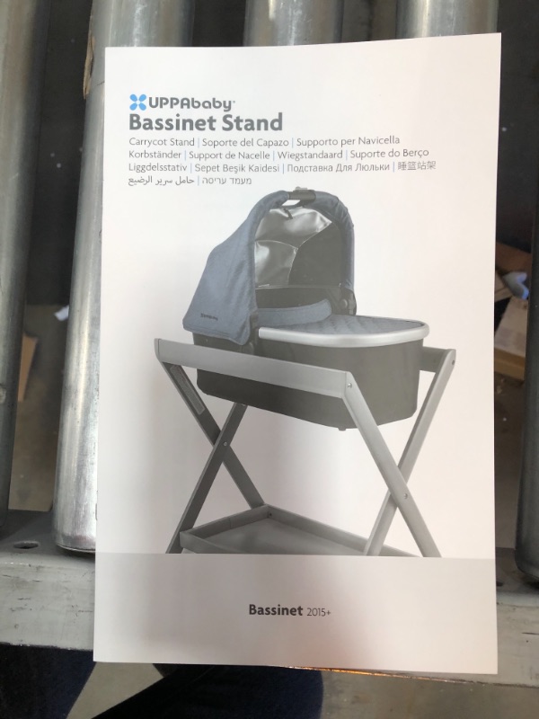 Photo 3 of COLOR VARIES: UppaBaby Bassinet Stand - White 19.25 x 29 x 28.25 inches 