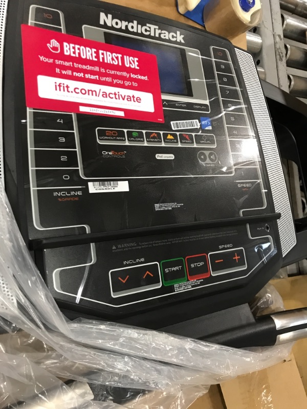 Photo 4 of NordicTrack T Series Treadmills 5 inch display size *missing motor faceplate *