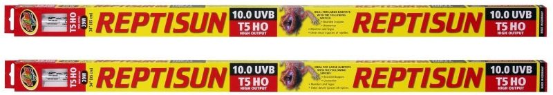 Photo 1 of (2 Pack) Zoo Med 26062 Reptisun 10.0 T5-Ho Uvb 39W Fluorescent Lamp, 34"