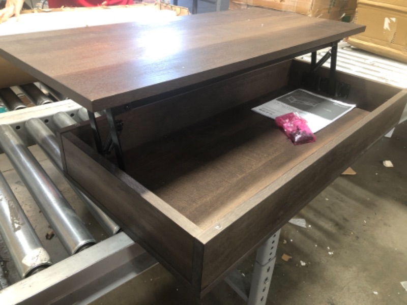 Photo 2 of (MISSING HARDWARE/MANUAL)
Sauder North Avenue Lift-top Coffee Table, L: 37.01" x W: 17.01" x H: 18.07", Smoked Oak Finish