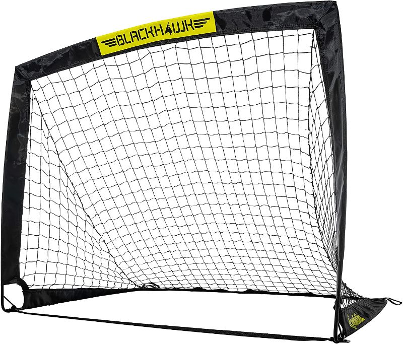 Photo 1 of Franklin Sports Blackhawk Backyard Soccer Goal - Portable Kids Soccer Net - Pop Up Folding Indoor + Outdoor Goals - 4' x 3' - Pink
