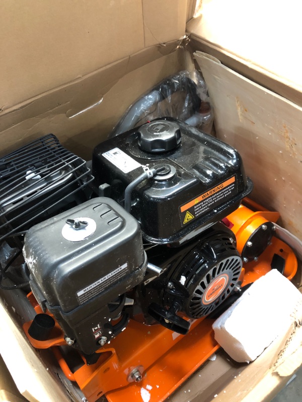 Photo 1 of SuperHandy Plate Compactor Rammer 7 HP Gas Engine 4200-Pounds of Compaction Force Rammer Jumping Jack Tamper 20 × 15 Inch Plate for Paving Landscapes Sidewalks Patios EPA/CARB Compliant
