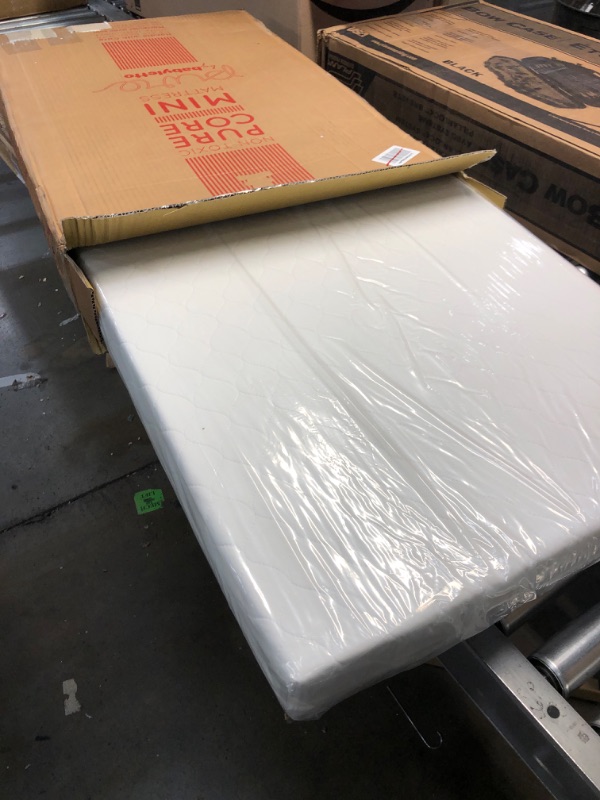 Photo 1 of Babyletto Pure Core Non-Toxic Mini Crib Mattress with Hybrid Cover