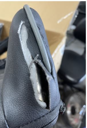 Photo 4 of MISSING HARDWARE***Homall Gaming Chair Office Chair High Back Computer Chair Leather Desk Chair Racing Executive Ergonomic Adjustable Swivel Task Chair with Headrest and Lumbar Support (White)
DAMAGED