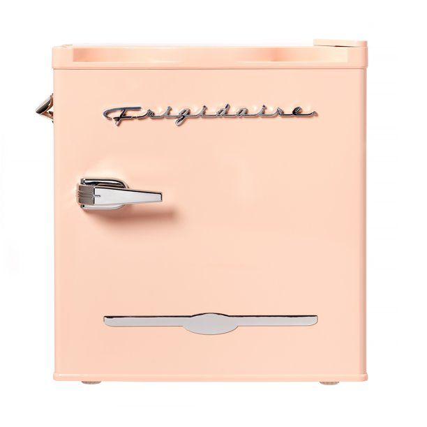 Photo 1 of Frigidaire 1.6 Cu ft. Retro Compact Refrigerator with Side Bottle Opener, Coral
