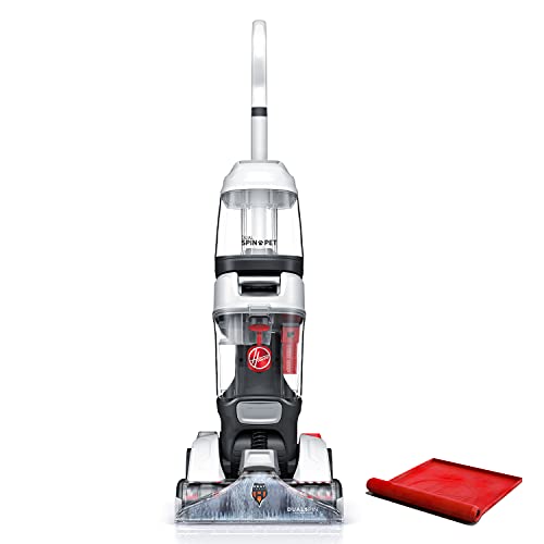 Photo 1 of Hoover Dual Spin Pet Plus Carpet Cleaner Machine, Upright Shampooer, FH54050V, White
