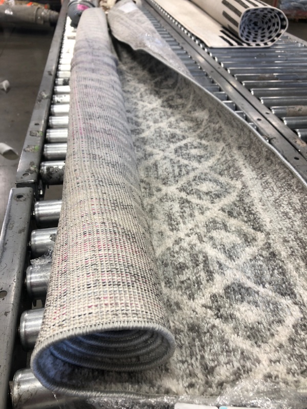 Photo 1 of Artistic Weavers Chester Boho Moroccan Area Rug,6' Square,Grey
