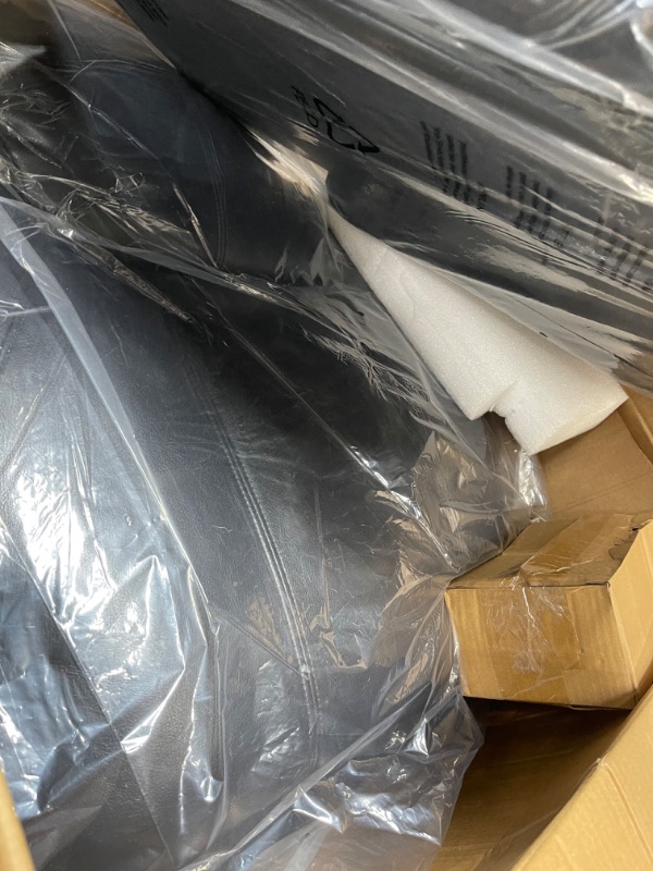 Photo 1 of **MISSING PARTS** *Box 2 of 2*YITAHOME Power Lift Recliner Chair for Elderly, Lift Chair with Heat and Massage, Faux Leather Recliner Chair with 2 Cup Holders, Side Pockets & Remote Control for Living Room (Black)
