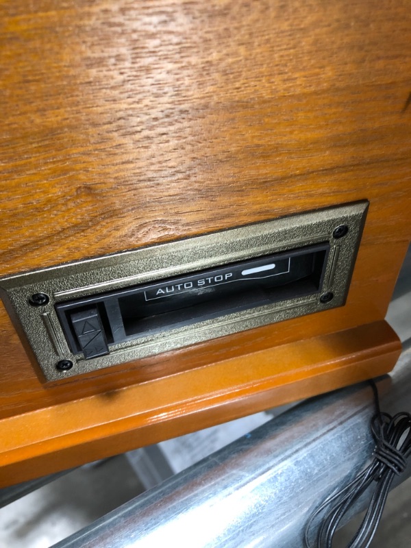 Photo 1 of Victrola 8-in-1 Bluetooth Record Player & Multimedia Center, Built-in Stereo Speakers - Turntable, Wireless Music Streaming, Real Wood | Oak
