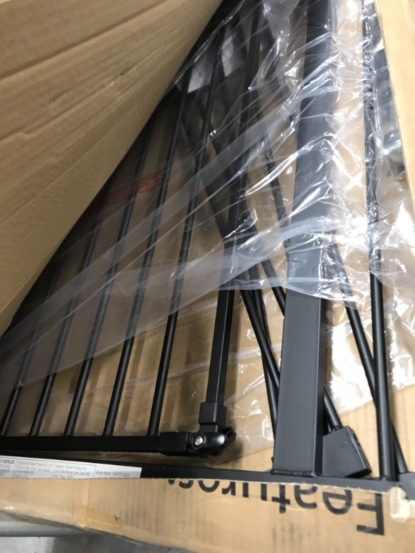 Photo 1 of InnoTruth Extra Tall Baby Gate for Stairs and Doorways, 29”to 39.6” Adjustable Width with 36”Height,Dog Gate with Wall Pressure Mounted Frame, Auto Close Baby Gates for Toddler and Pet, Black
