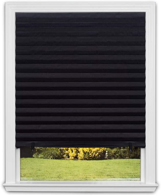 Photo 1 of **SOME HAVE BEEN USED**
Redi Shade Inc 1817205 Blackout Pleated Paper Shade, 48 in x 72 in, 6 pack, Black
