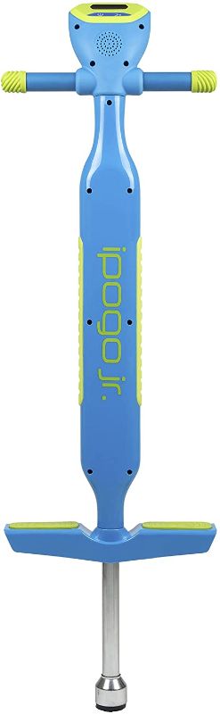 Photo 1 of **SPRING IS NOT SECURE**
Flybar iPogo Jr. Interactive Pogo Stick for Kids Boys & Girls Ages 5+ 40 to 80 lbs Pogo Counter Screen and Talks As You Jump – Rubber Hand Grips & Non Slip Foot Pads - Pink and Blue
