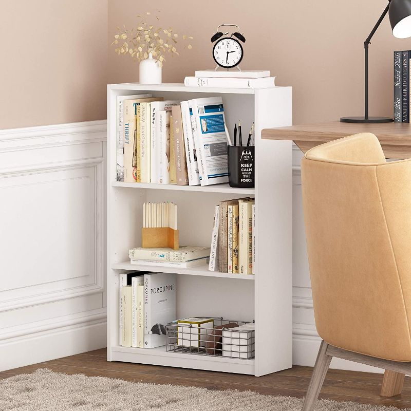 Photo 1 of FURINNO Jaya Simple Home 3-Shelf Bookcase, White