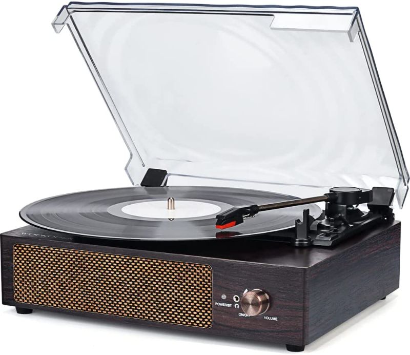 Photo 1 of Record Player Turntable Wireless Portable LP Phonograph with Built in Stereo Speakers 3-Speed Belt-Drive Turntable Vinyl Record Player with Speakers