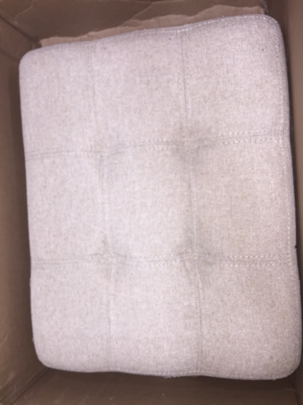 Photo 1 of *Stock photo for reference only* *Incomplete*
Beige Modern Linen Upholstered Dining Arm Chair (Wood Frame)