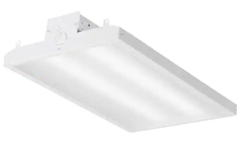 Photo 1 of Contractor Select I-Beam Series 2 ft. 175-Watt Equivalent Integrated LED Dimmable White High Bay Light Fixture, 4000K
