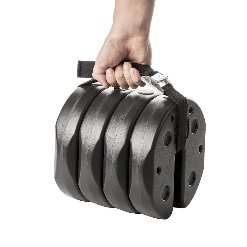 Photo 1 of *Missing Items*US Weight Deluxe Eco-Canopy Weights with Carry Strap – 40 lb., 40 lb. black (U0040)
