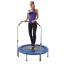 Photo 1 of Marcy 40-Inch Trampoline Cardio Trainer, with Handrail, Black