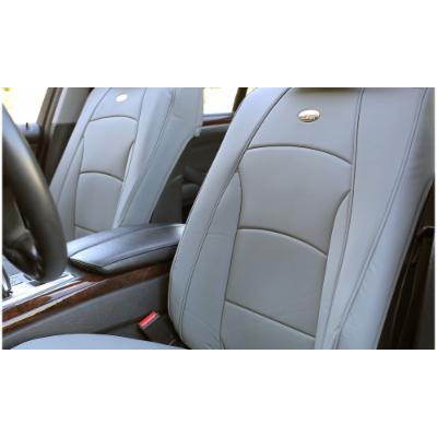Photo 1 of Ultra Comfort Leatherette Front Seat Cushions PU205102-G Solid Solid Leatherette Universal Fit Car Seat Covers in Gray
