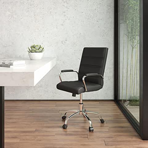 Photo 1 of  Mid-Back Desk Chair - Black LeatherSoft
