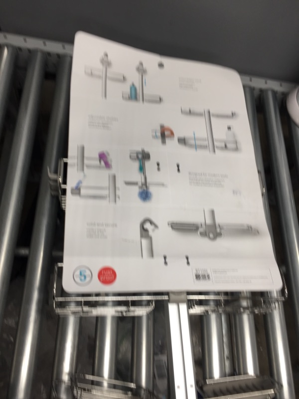 Photo 3 of simplehuman Adjustable Shower Caddy XL, Stainless Steel + Anodized Aluminum
- Missing some components 