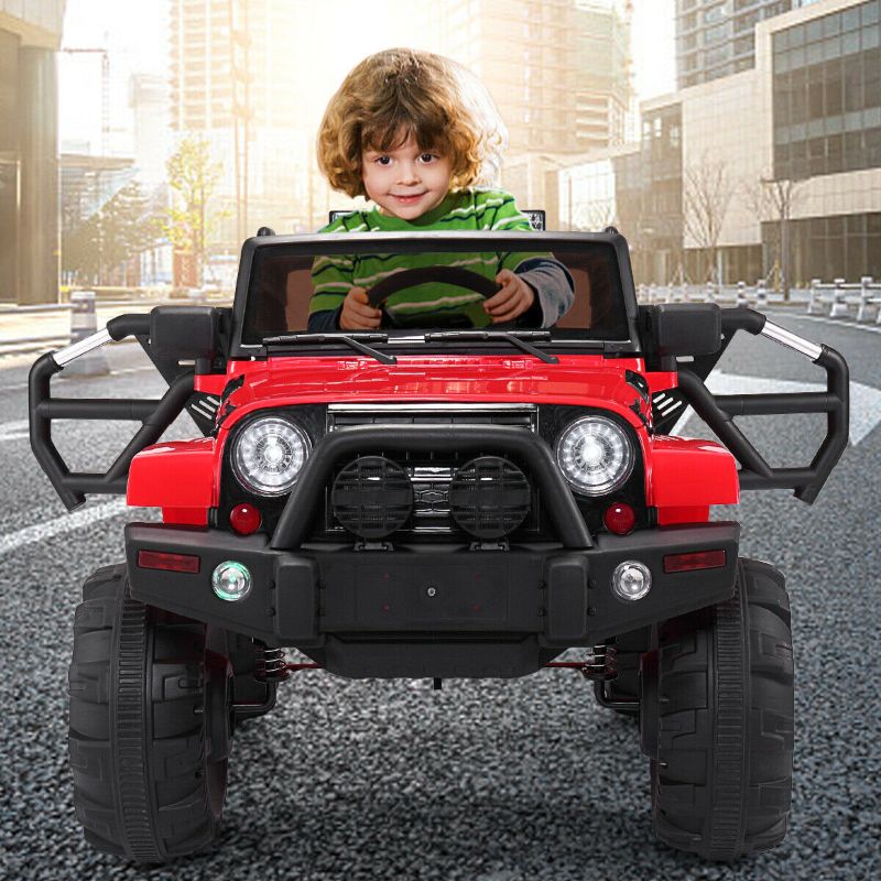 Photo 1 of *****TIRES ONLY*****12V Battery Power Electric Kids Ride On Car Power Wheels Jeep 2 Seater MP3 Red