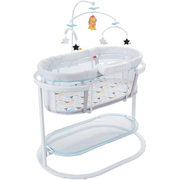 Photo 1 of Fisher-Price Soothing Motions Bassinet, Windmill, with Music & Sounds
