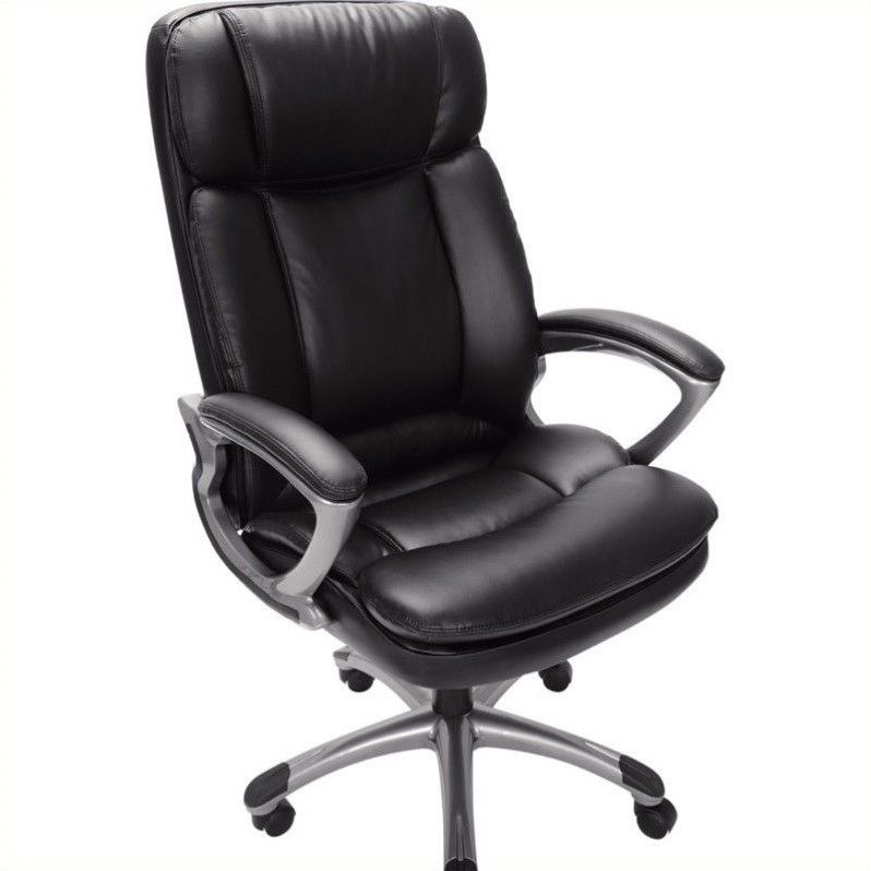 Photo 1 of **PARTS ONLY**   Serta Executive Big & Tall PureSoft Office Chair, Smooth Black

