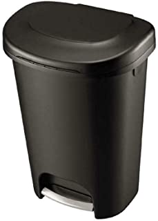 Photo 1 of (BROKEN LID ATTACHMENT)
Black Foot Pedal Trash Can 13 Gallon Garbage Bin Waste Basket
