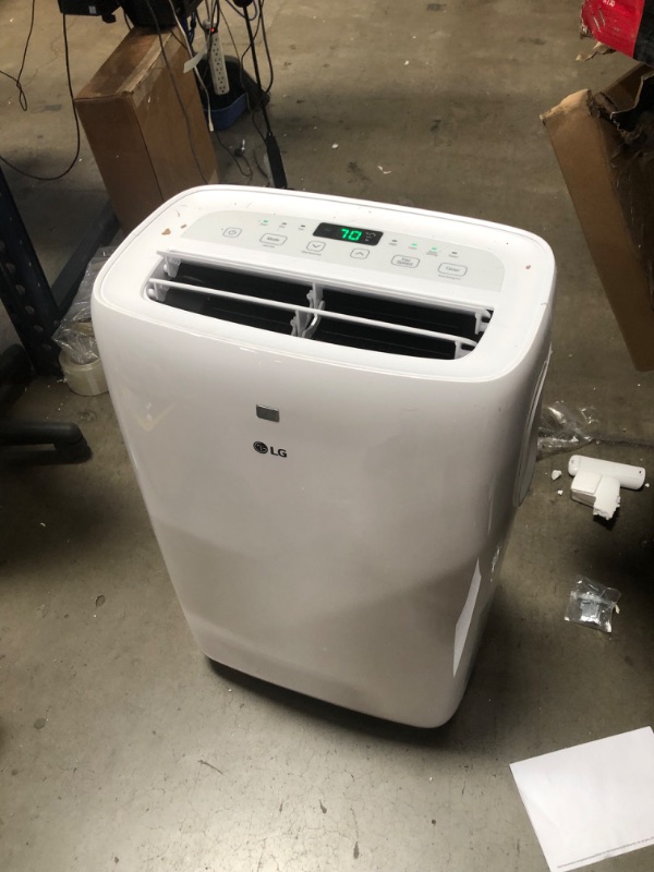 Photo 3 of 6,000 BTU (DOE) 115-Volt Portable Air Conditioner with Dehumidifier Function and LCD Remote in White