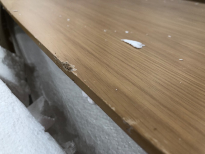 Photo 5 of (MULTIPLE DENTS/SCRATCHES TO TABLE TOP/EDGES; INCOMPLETE HARDWARE)
Christopher Knight Home Nyala Wood Dining Table, Natural Oak Finish
