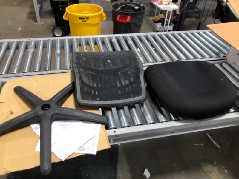 Photo 3 of (TORN MATERIAL; MISSING MANUAL/HARDWARE)
Office Star ProGrid High Back Managers Chair with Adjustable Arms, Multi-Function and Seat Slider (Black)