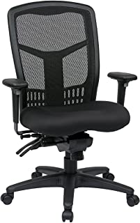 Photo 1 of (TORN MATERIAL; MISSING MANUAL/HARDWARE)
Office Star ProGrid High Back Managers Chair with Adjustable Arms, Multi-Function and Seat Slider (Black)