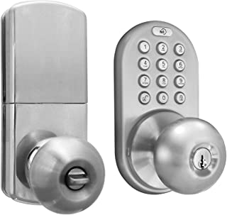 Photo 1 of (SCRATCHED)
MiLocks DKK-02SN Indoor Electronic Touchpad Keyless Entry Door Lock, Satin Nickel